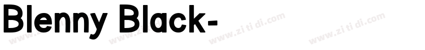 Blenny Black字体转换